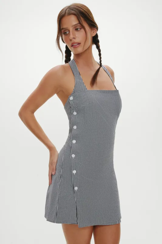 West Cotton Wrap Mini Dress - Morning Gingham sold by Frankie's Bikinis