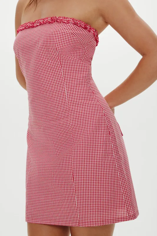 Scout Halter Cotton Mini Dress - Picnic Basket | Parallel