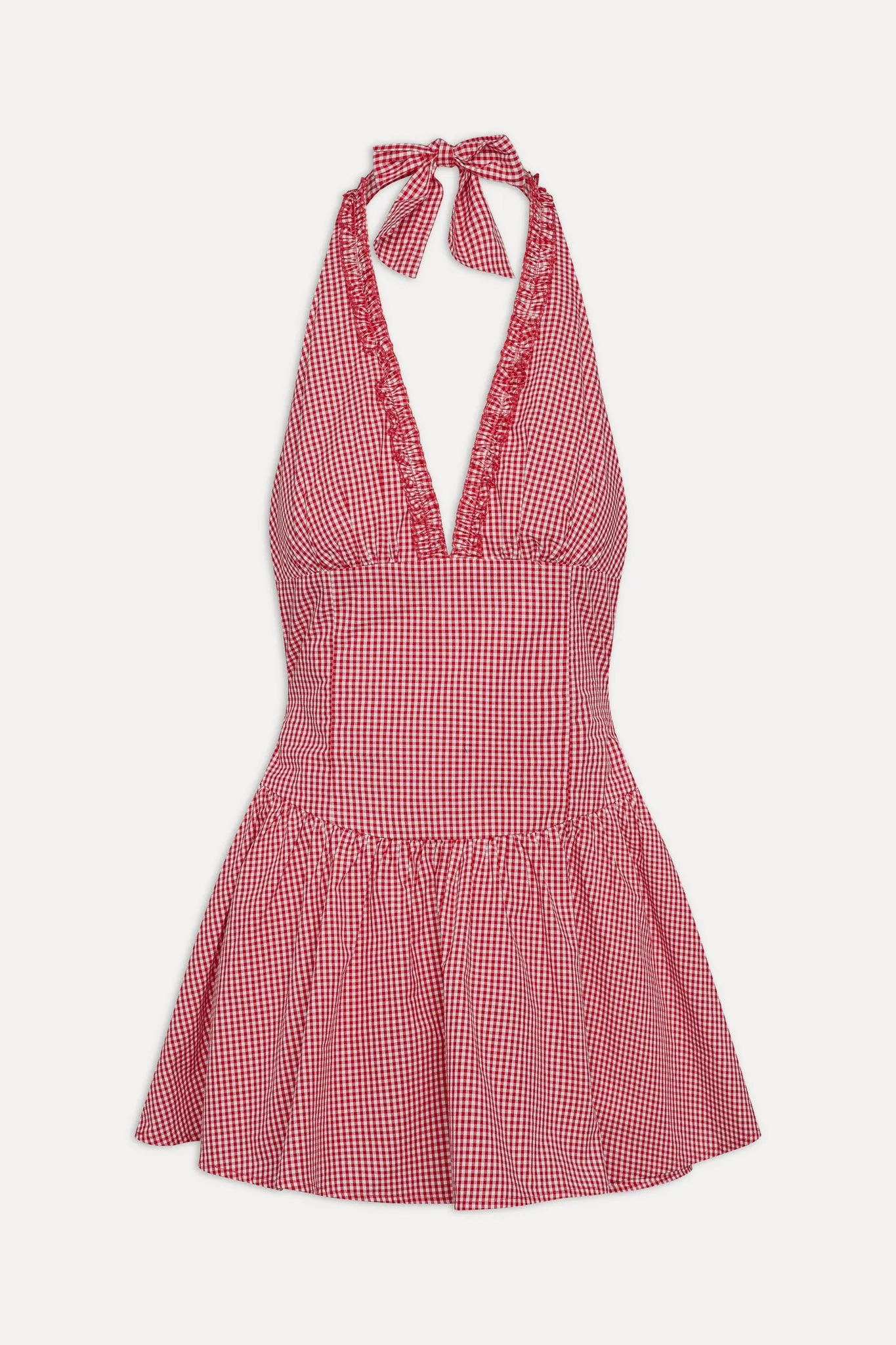 Scout Halter Cotton Mini Dress - Picnic Basket sold by Frankie's Bikinis product image thumbnail 3