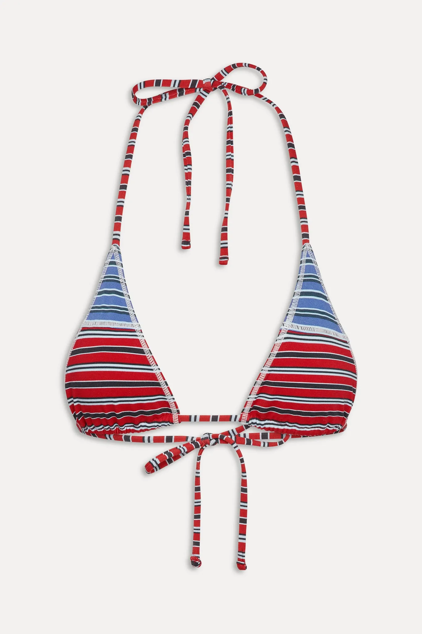 Paradise Micro Halter Bikini Top - Red Summer Stripe sold by Frankie's Bikinis product image thumbnail 3
