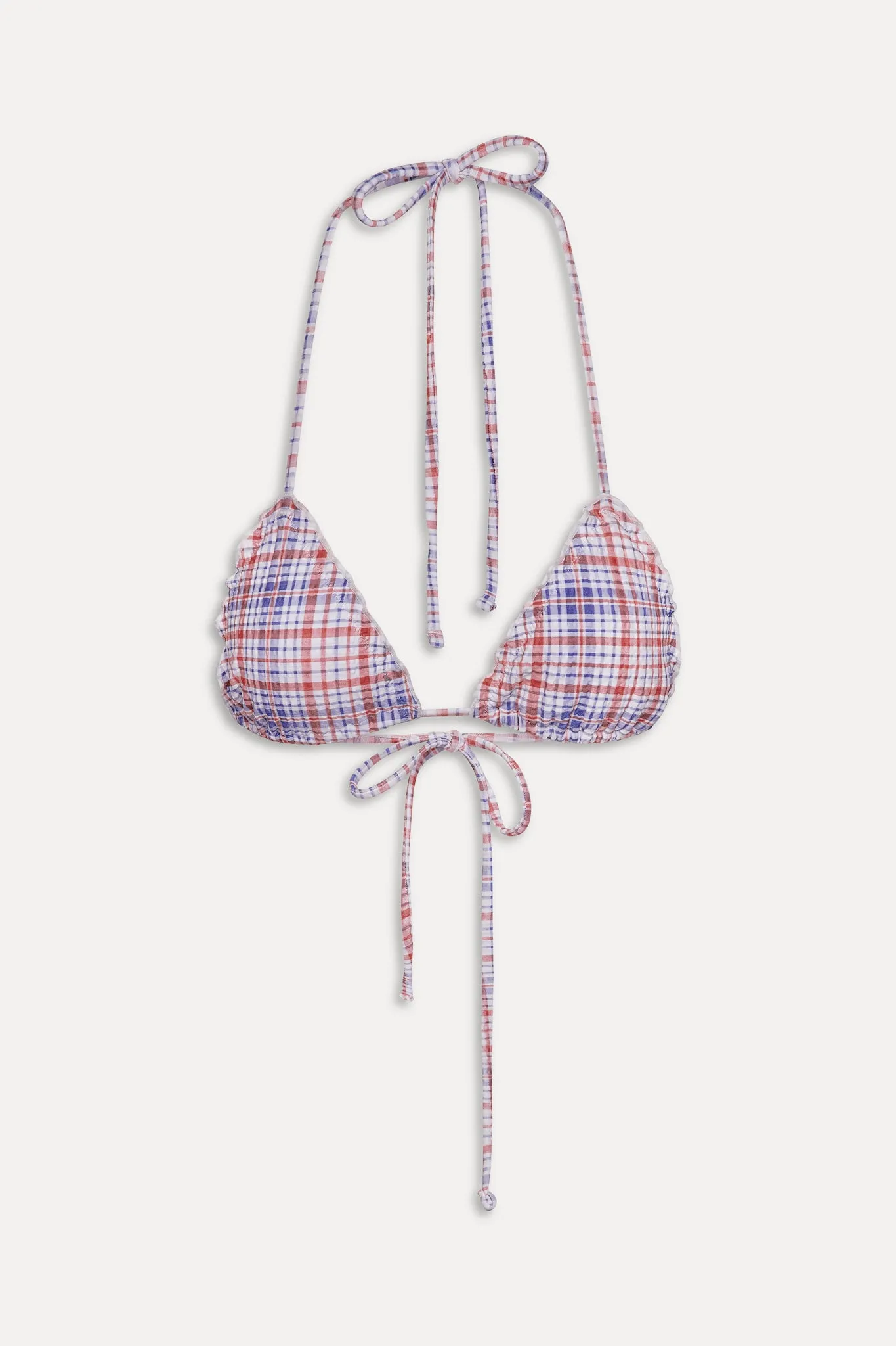 Tidal Skimpy String Bikini Top - Americana Plaid sold by Frankie's Bikinis product image thumbnail 3