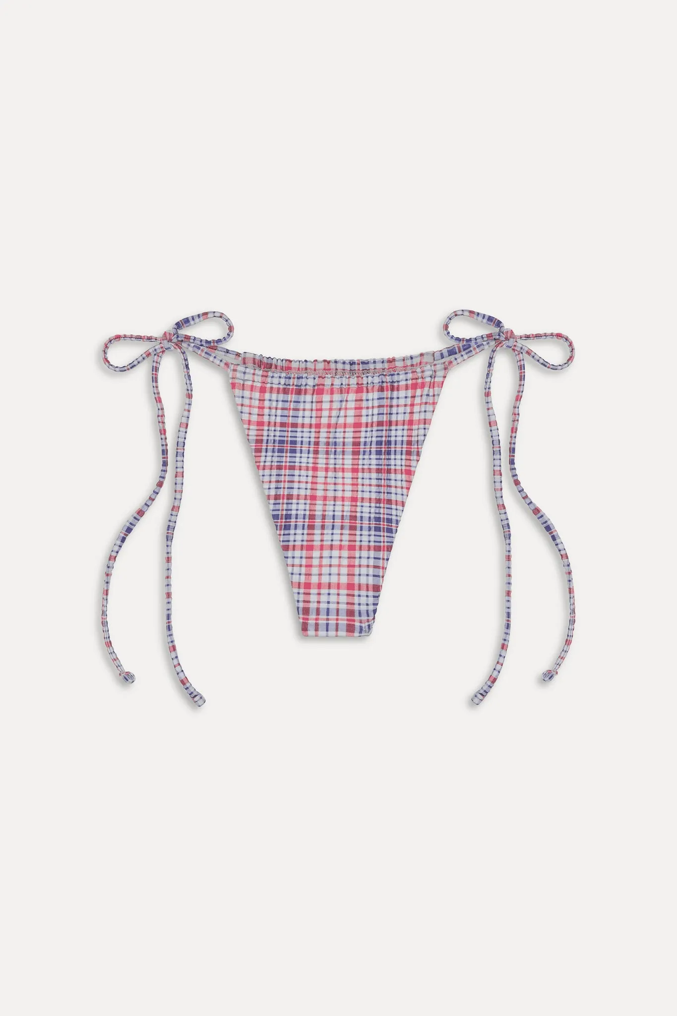 Tia Skimpy String Bikini Bottom - Americana Plaid sold by Frankie's Bikinis product image thumbnail 3
