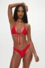 Full Moon Micro Bikini Bottom - Red Denim sold by Frankie's Bikinis