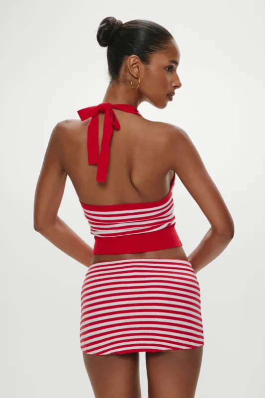 Marialla Knit Mini Skort - South Hampton Stripe sold by Frankie's Bikinis