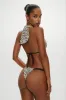 Kealy Halter Bikini Top - Zebra sold by Frankie's Bikinis