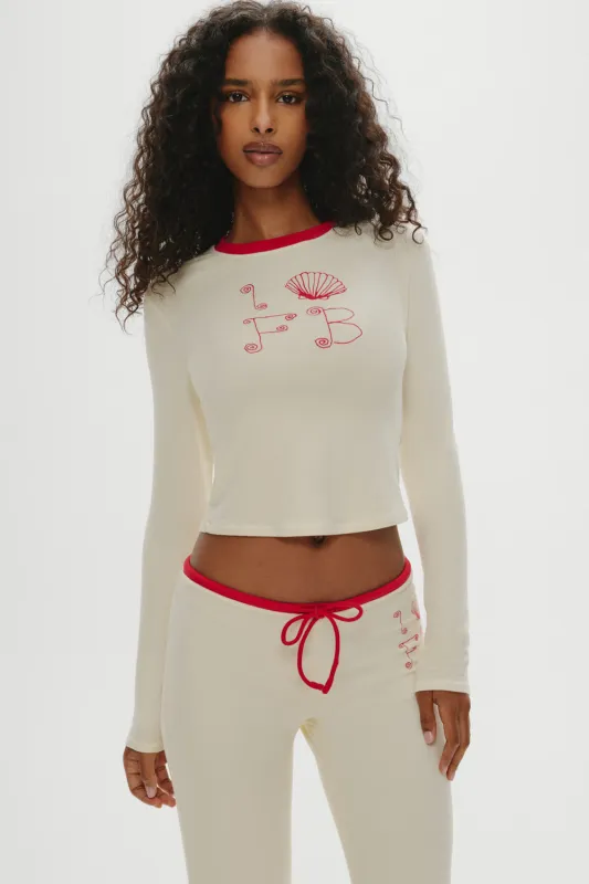 Low Tide Long Sleeve Shirt - Sunrise Shell sold by Frankie's Bikinis