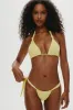 Kealy Tie Side Cheeky Bikini Bottom - Yellow Iris sold by Frankie's Bikinis