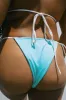 Tia Shine String Bikini Bottom - Aquamarine sold by Frankie's Bikinis