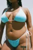 Tia Shine String Bikini Bottom - Aquamarine sold by Frankie's Bikinis