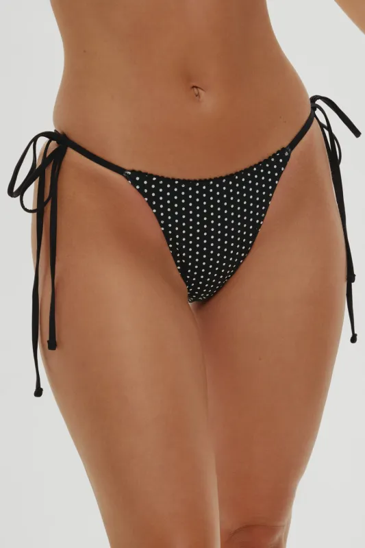 x Khy Mackenzie Skimpy Bikini Bottom - Moonlit Dot sold by Frankie's Bikinis