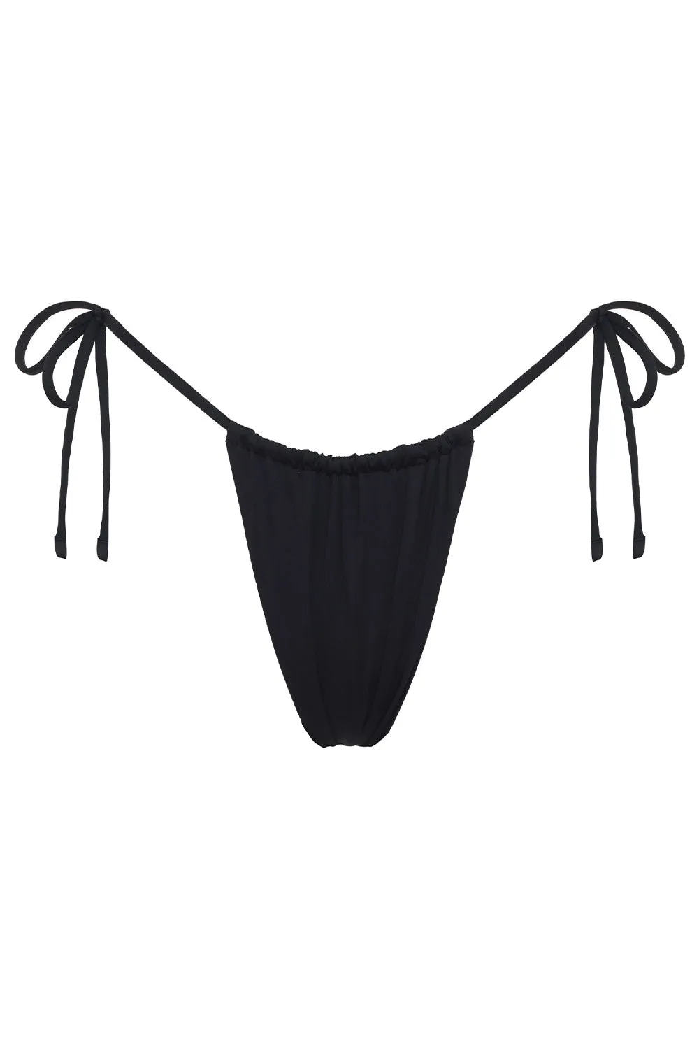 Tia String Bikini Bottom - Black sold by Frankie's Bikinis product image thumbnail 3
