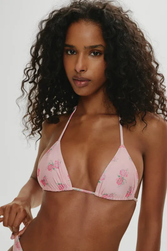 Nick Skimpy Triangle Bikini Top - Fresh Rose sold by Frankie's Bikinis