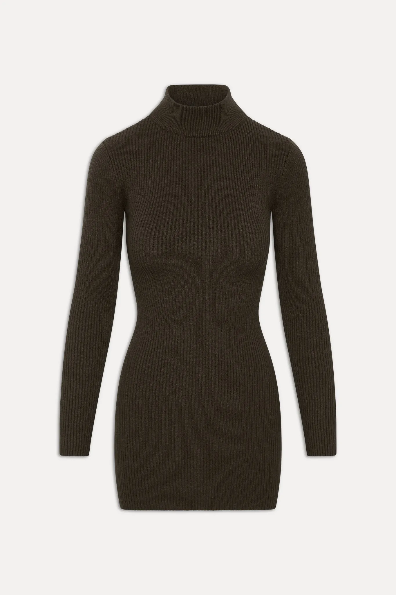 Date Night Knit Mini Dress - Chocolate Brown sold by Frankie's Bikinis product image thumbnail 3