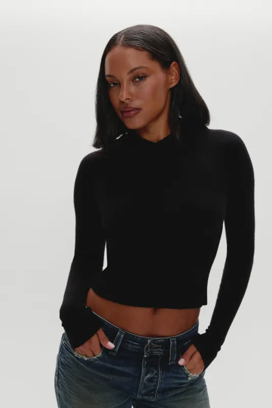Hazel Knit Hoodie - Black sold by Frankie's Bikinis