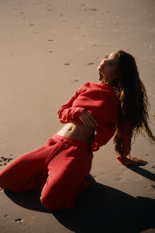 Emma Thermal Low Rise Pants - Strawberry Red sold by Frankie's Bikinis