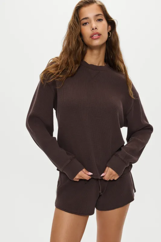 Noah Thermal Long Sleeve Shirt - Walnut sold by Frankie's Bikinis