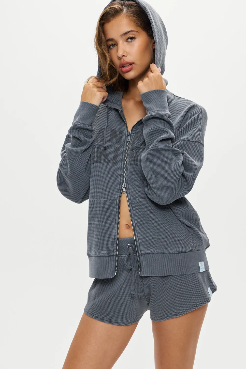 Weekend Thermal Hoodie - Shadow Blue sold by Frankie's Bikinis product image thumbnail 5