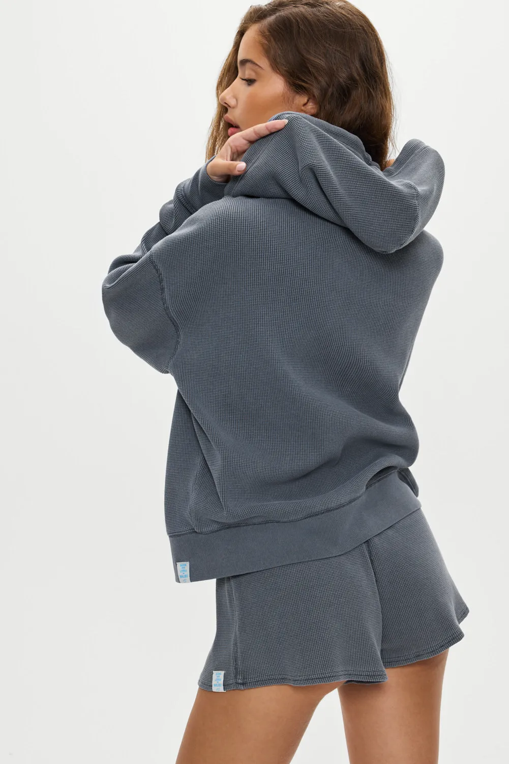 Weekend Thermal Hoodie - Shadow Blue sold by Frankie's Bikinis product image thumbnail 4