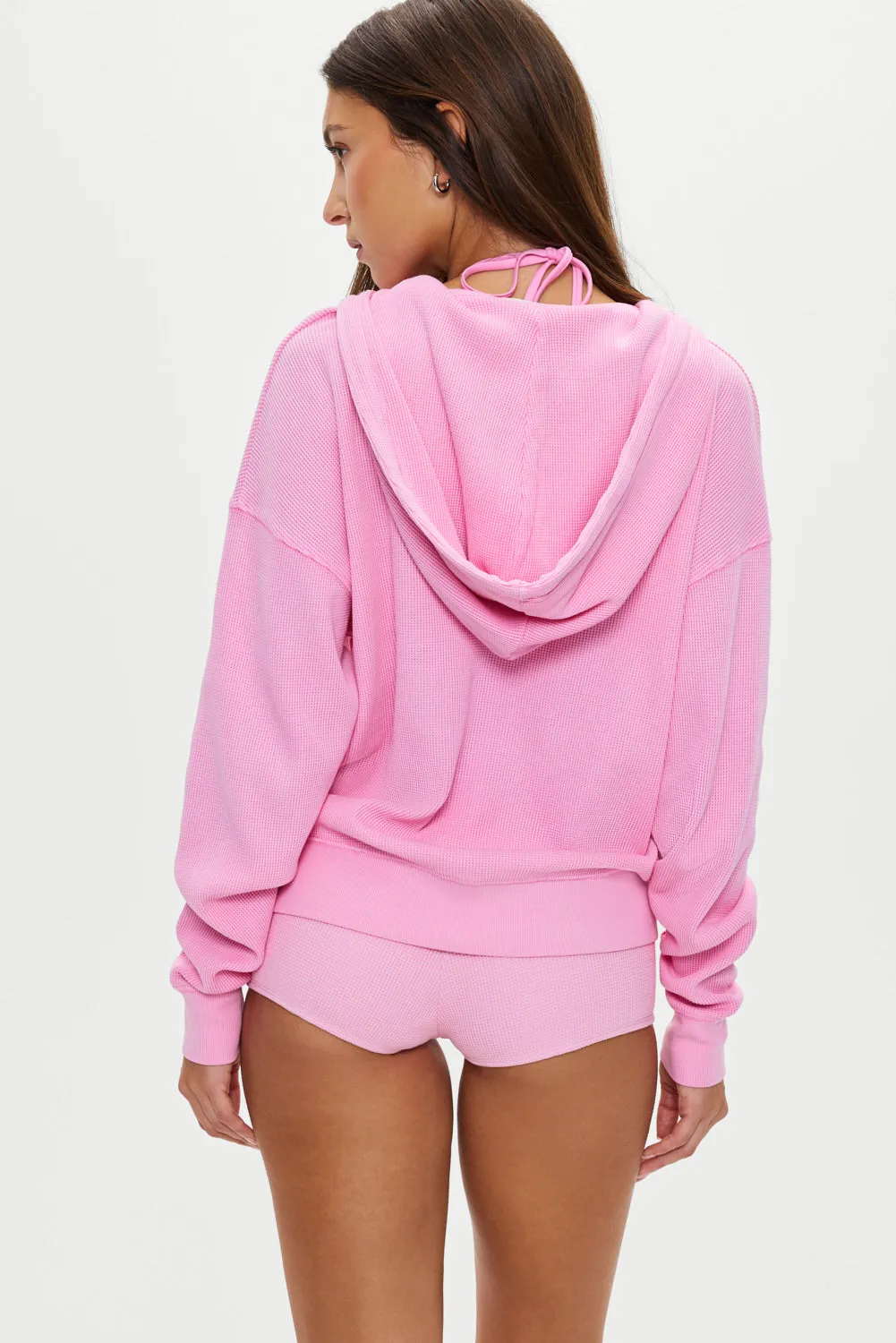 Weekend Thermal Hoodie - Blush sold by Frankie's Bikinis product image thumbnail 4