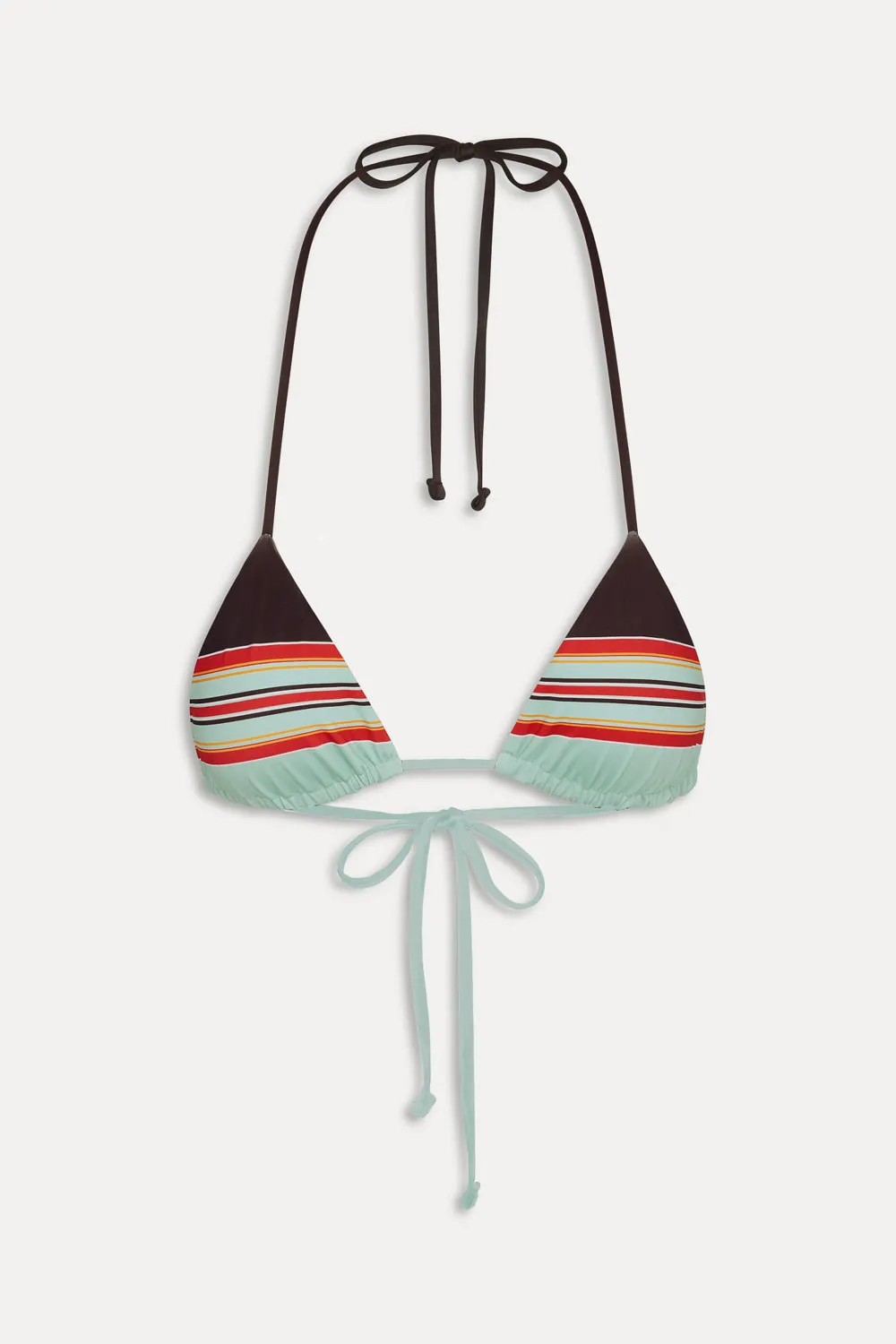 Nick Striped Triangle Bikini Top - Desert Dusk sold by Frankie's Bikinis product image thumbnail 3