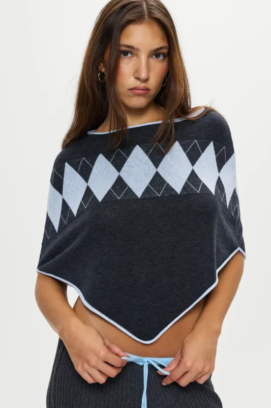 Scout Knit Poncho - Stone sold by Frankie's Bikinis