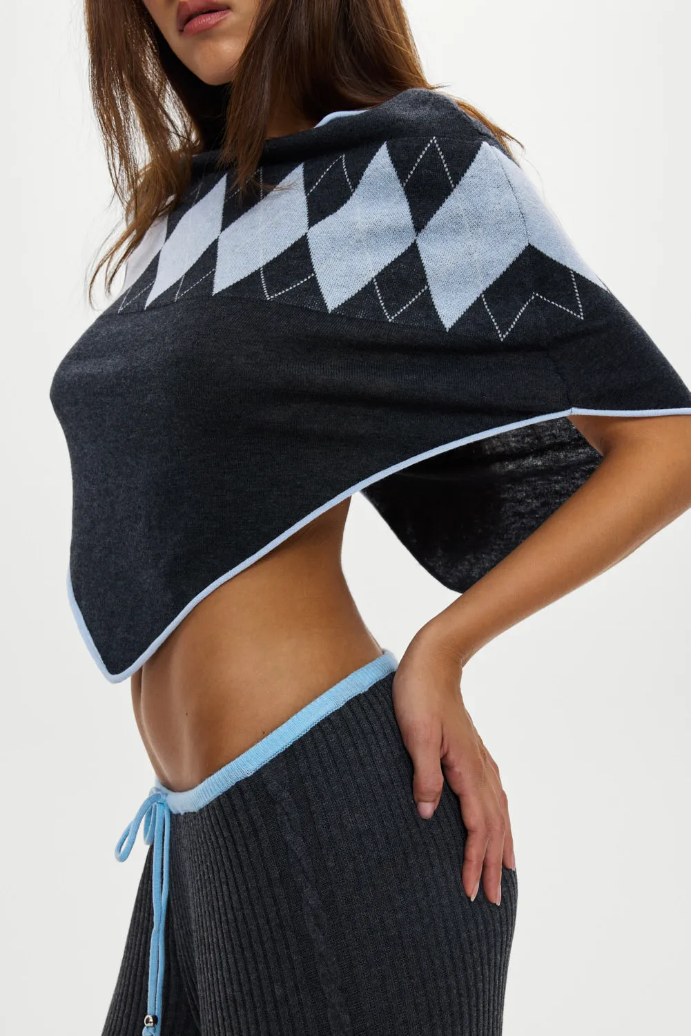 Scout Knit Poncho - Stone sold by Frankie's Bikinis product image thumbnail 4