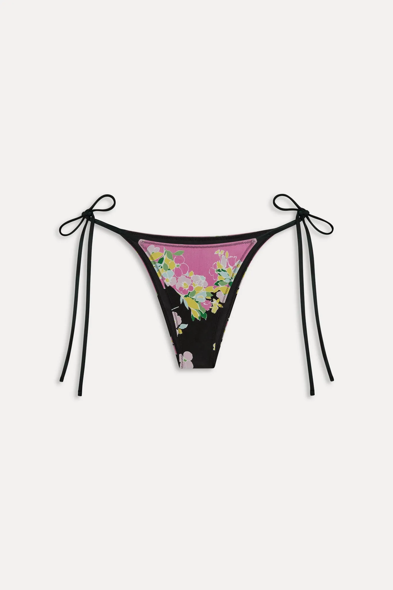 Mackenzie Cheeky String Bikini Bottom - Midnight Blossom sold by Frankie's Bikinis product image thumbnail 3
