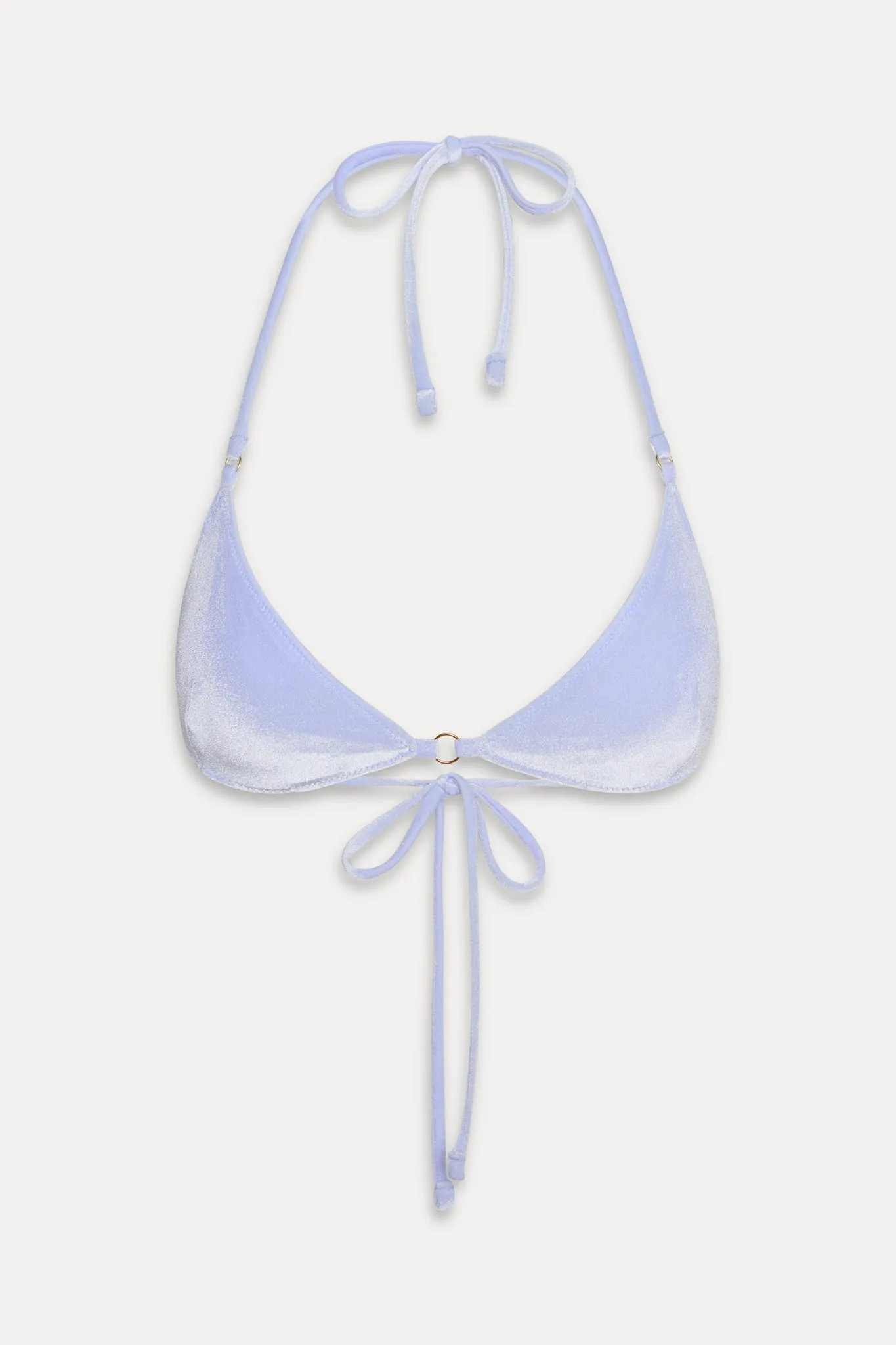 Amore Skimpy Velvet Bikini Top - French Blue sold by Frankie's Bikinis product image thumbnail 3