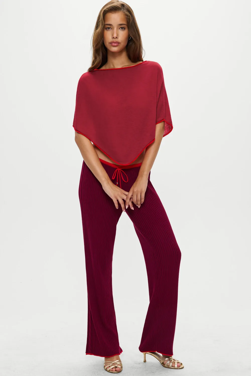 Scout Knit Poncho - Mulberry sold by Frankie's Bikinis product image thumbnail 5