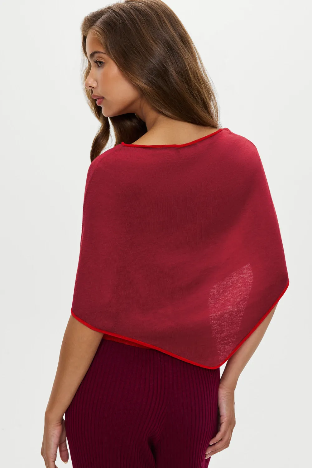 Scout Knit Poncho - Mulberry sold by Frankie's Bikinis product image thumbnail 4