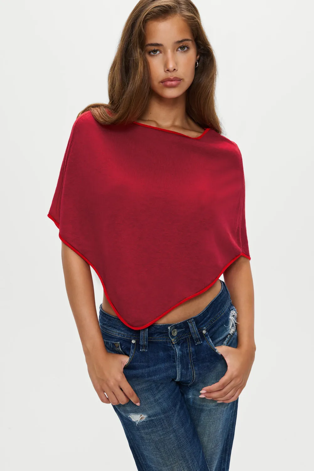 Scout Knit Poncho - Mulberry sold by Frankie's Bikinis