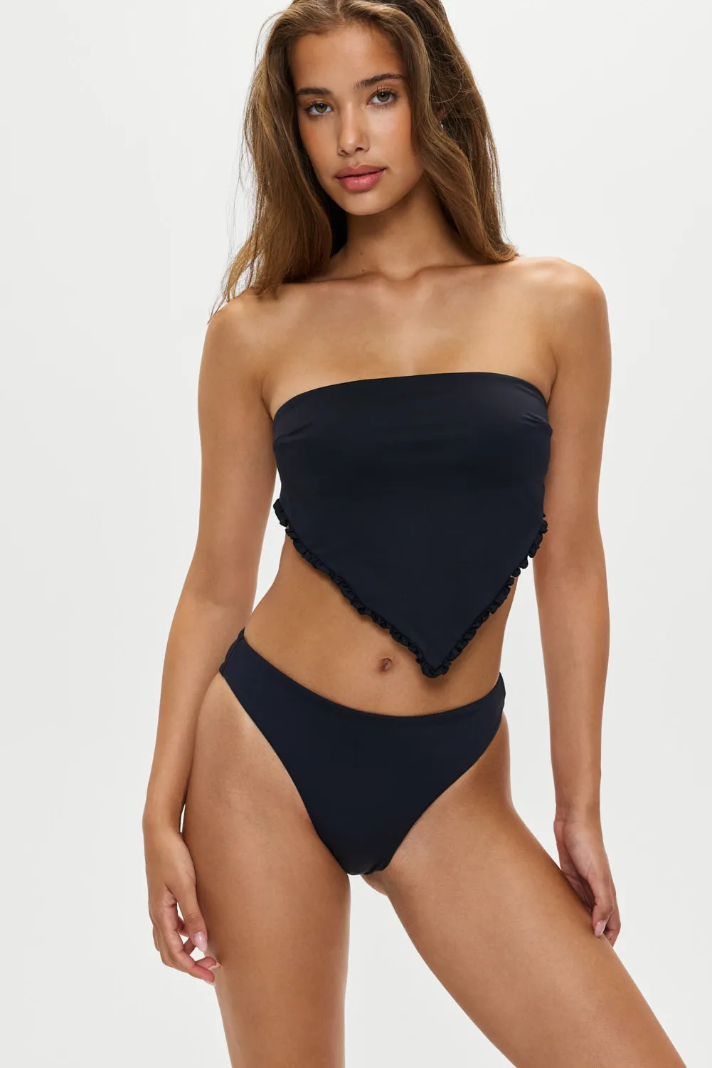 Beck High Waisted Bikini Bottom - Black sold by Frankie's Bikinis product image thumbnail 2