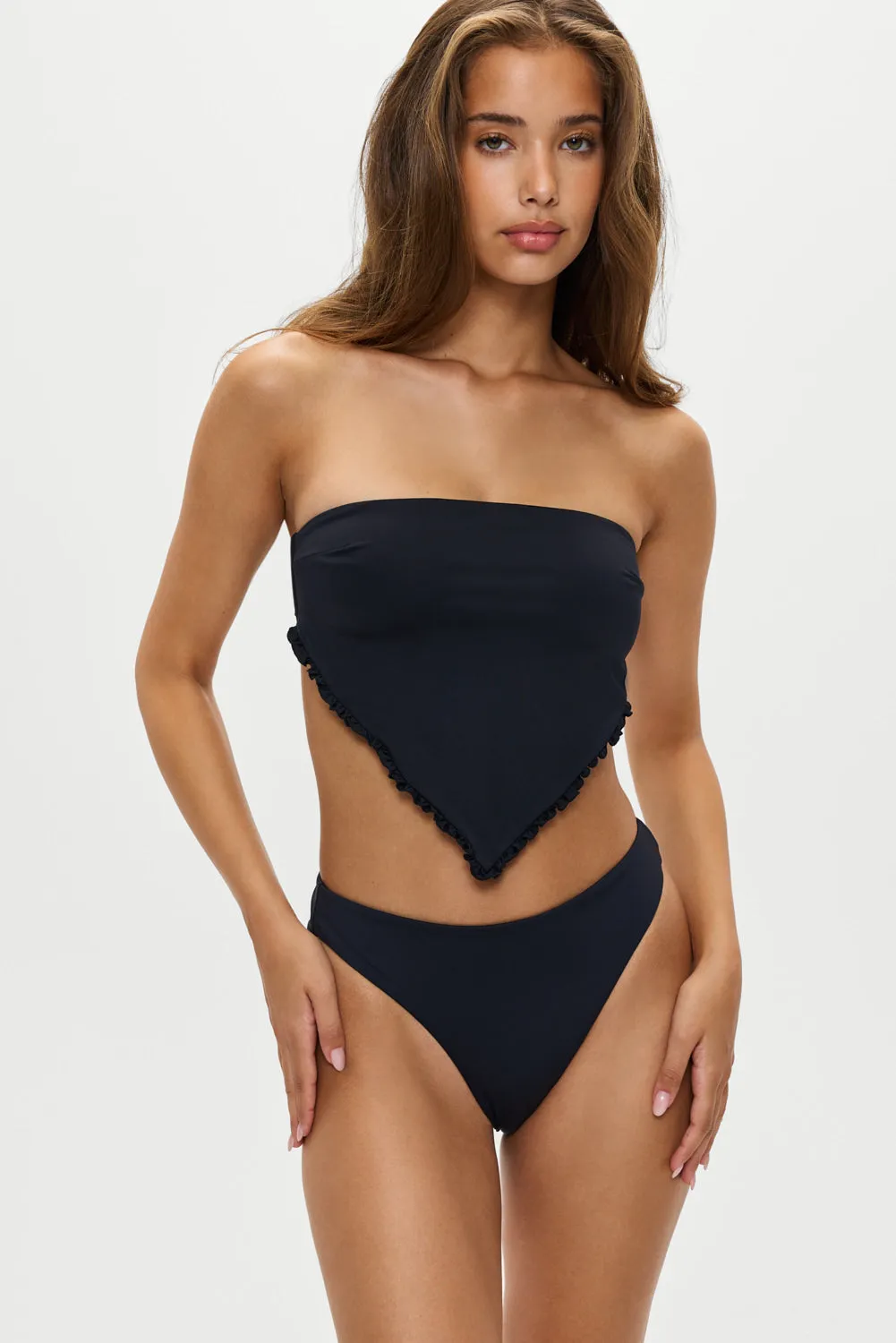 Beck High Waisted Bikini Bottom - Black sold by Frankie's Bikinis product image thumbnail 5