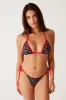 Nick Triangle Halter Bikini Top - Cherry Hearts sold by Frankie's Bikinis