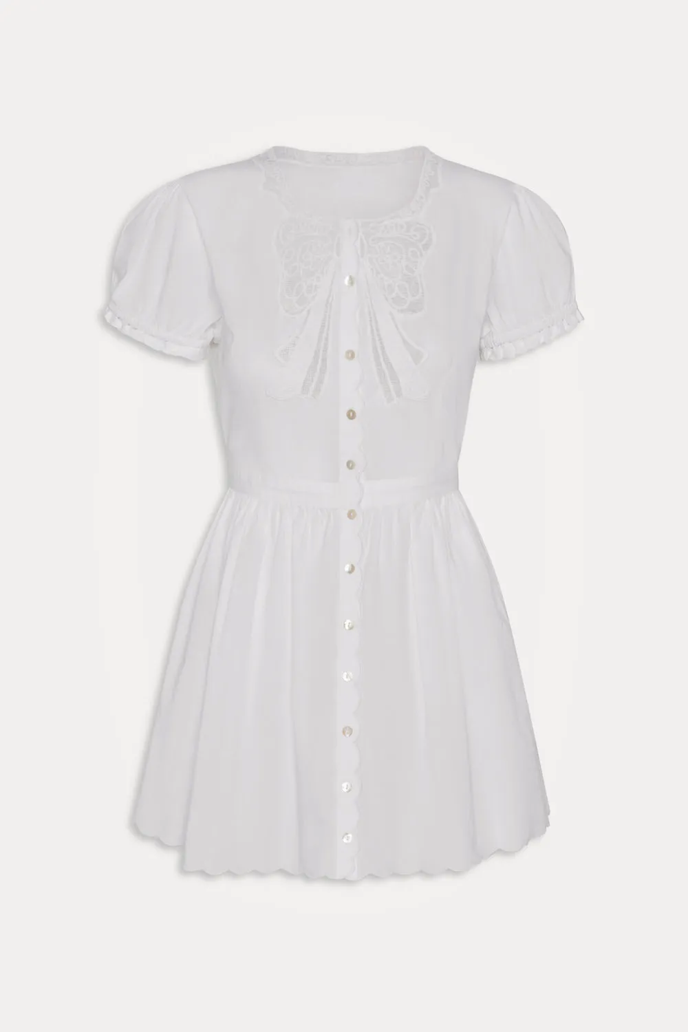 Ivy Cotton Mini Dress - White sold by Frankie's Bikinis product image thumbnail 3