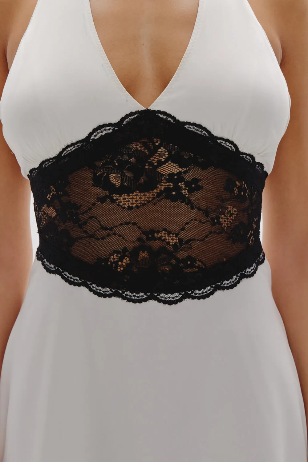 Audrey Satin Mini Dress - Soft Sand sold by Frankie's Bikinis product image thumbnail 2