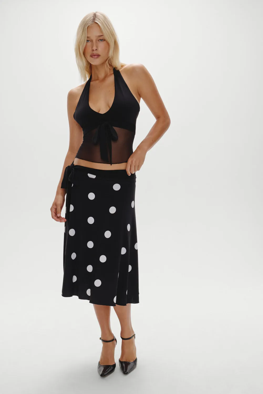 May Mesh Knit Halter Top - Black sold by Frankie's Bikinis product image thumbnail 4