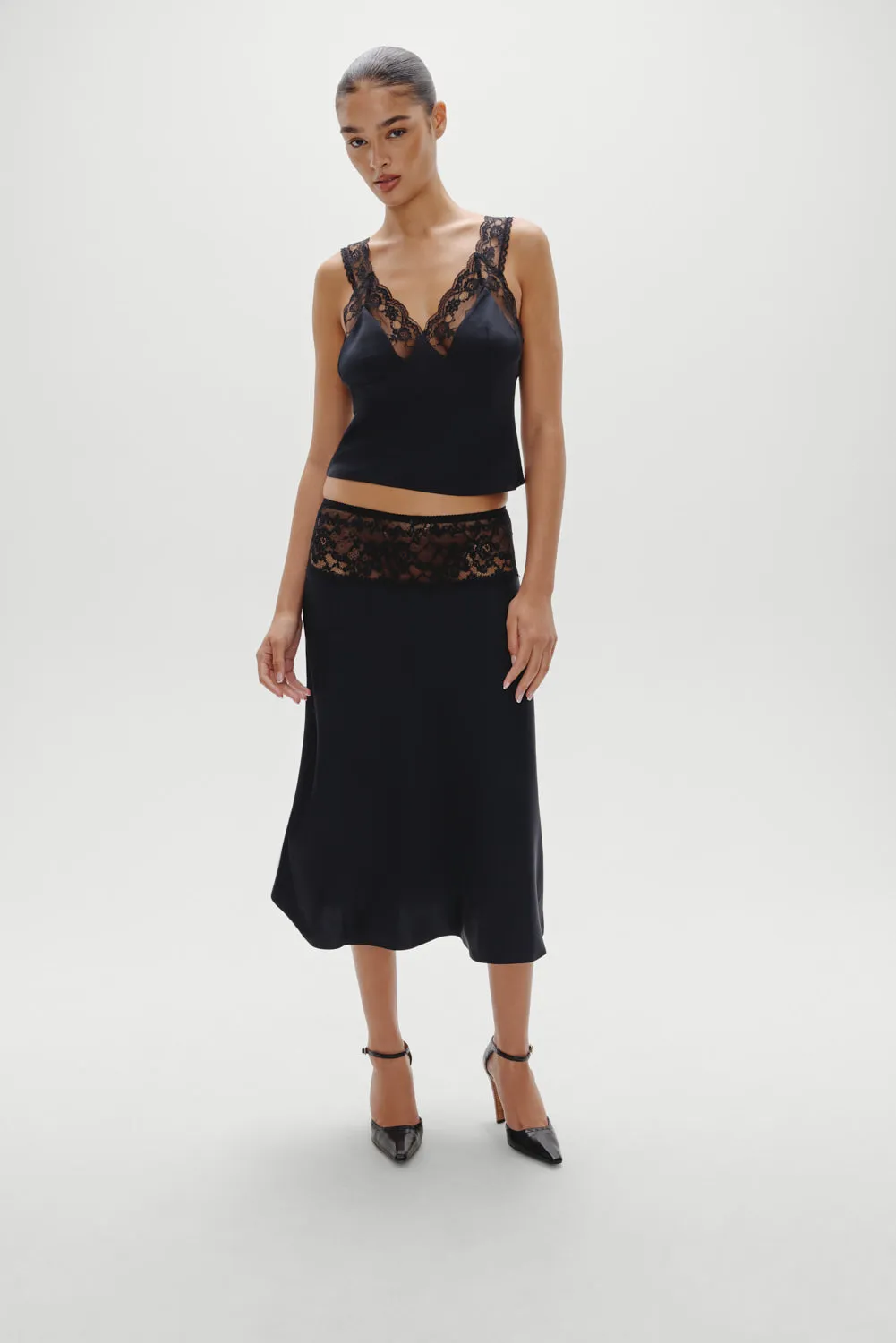 Harper Satin Top - Black sold by Frankie's Bikinis product image thumbnail 5