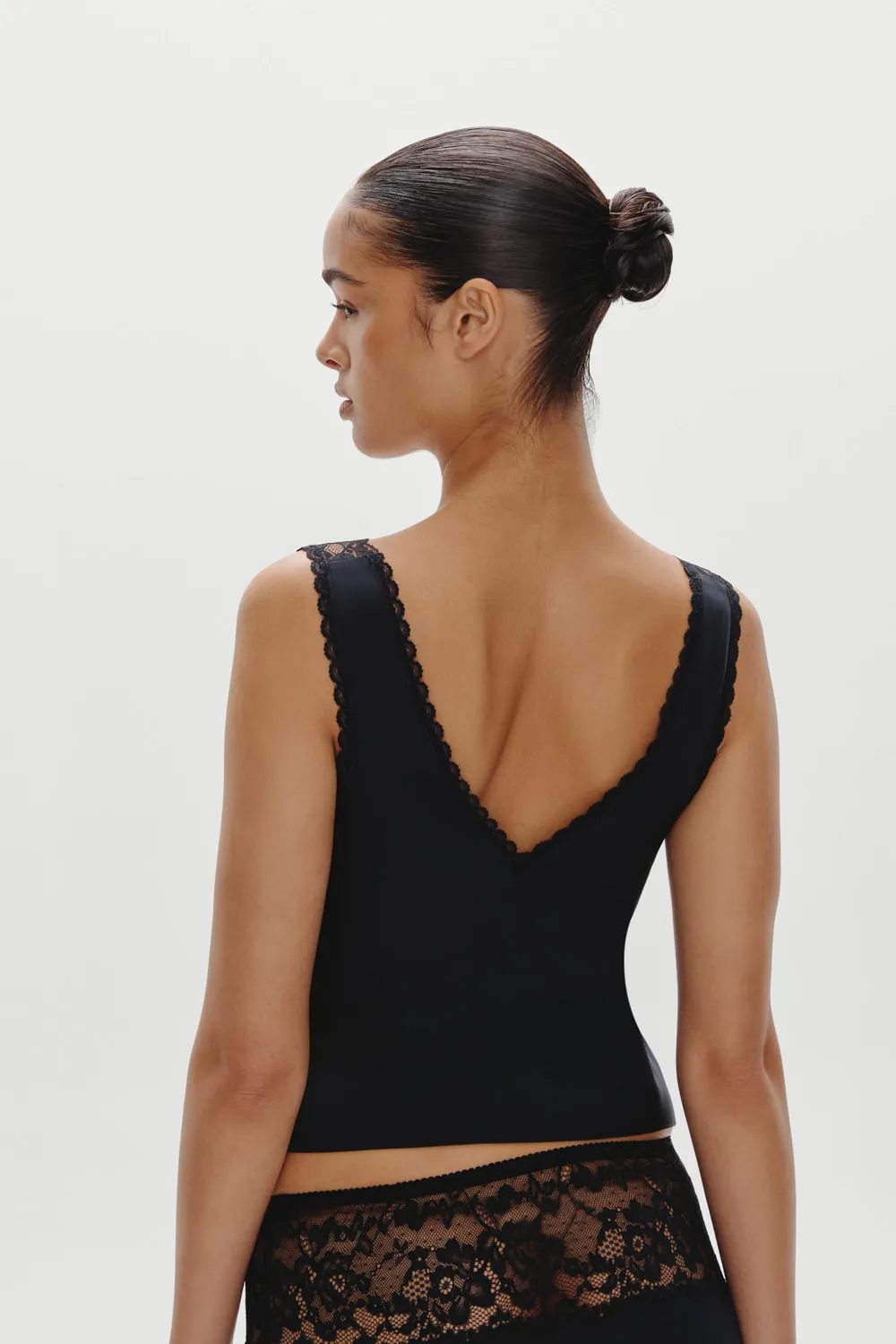 Harper Satin Top - Black sold by Frankie's Bikinis product image thumbnail 4