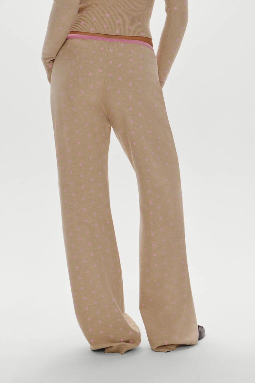 Mellow Knit Pants - Pink Ornaments sold by Frankie's Bikinis product image thumbnail 4
