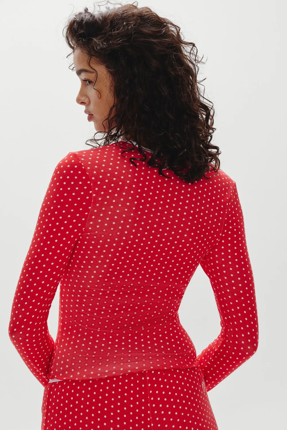 Joy Long Sleeve Sleep Shirt - Holiday Dot sold by Frankie's Bikinis product image thumbnail 4