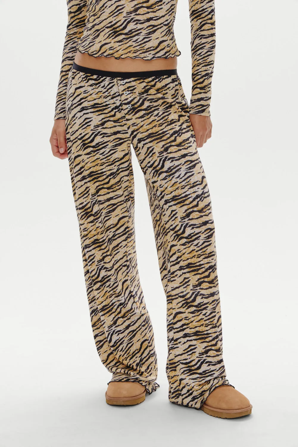 Joy Sleep Pants - Tiger sold by Frankie's Bikinis product image thumbnail 2