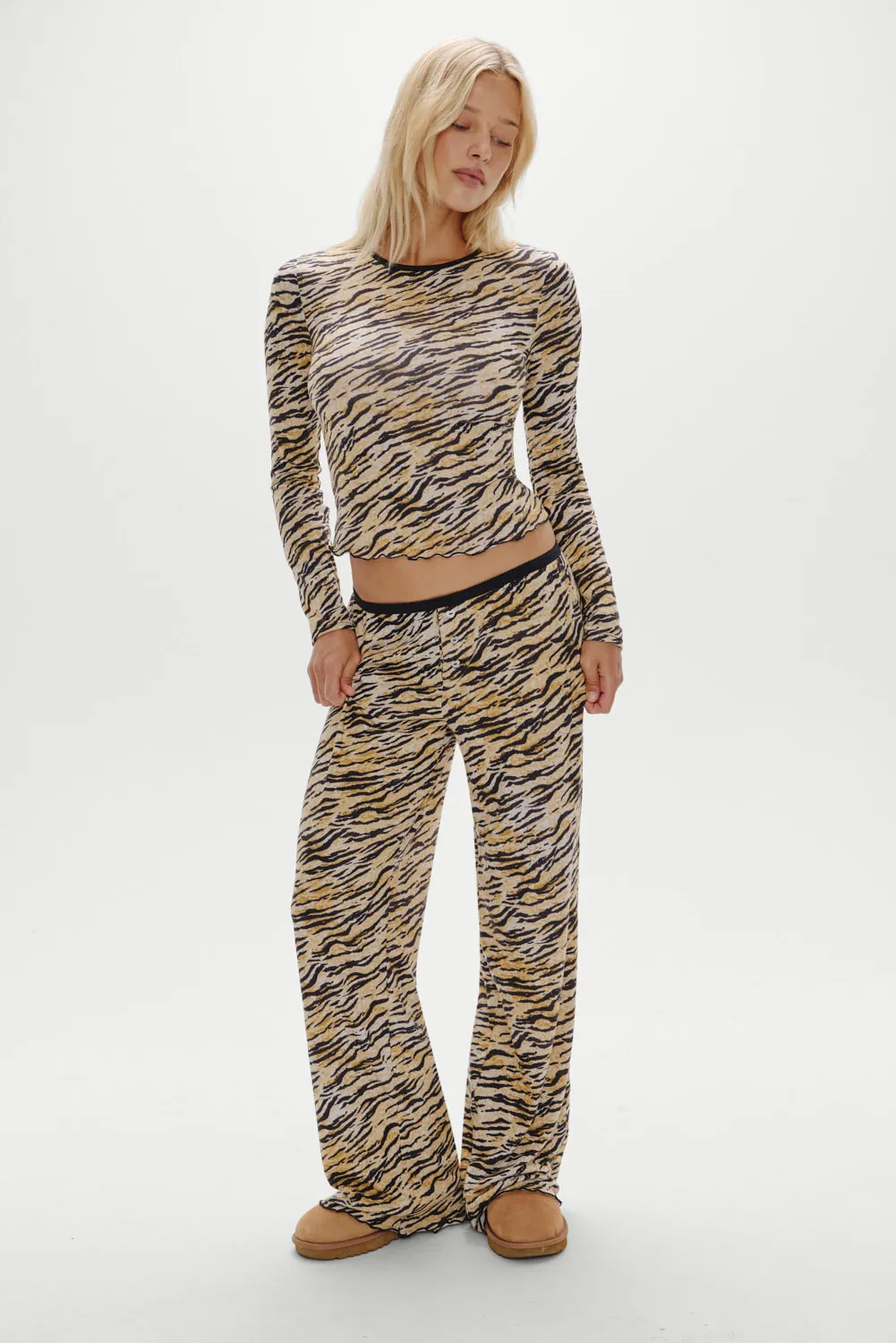 Joy Sleep Pants - Tiger sold by Frankie's Bikinis product image thumbnail 5