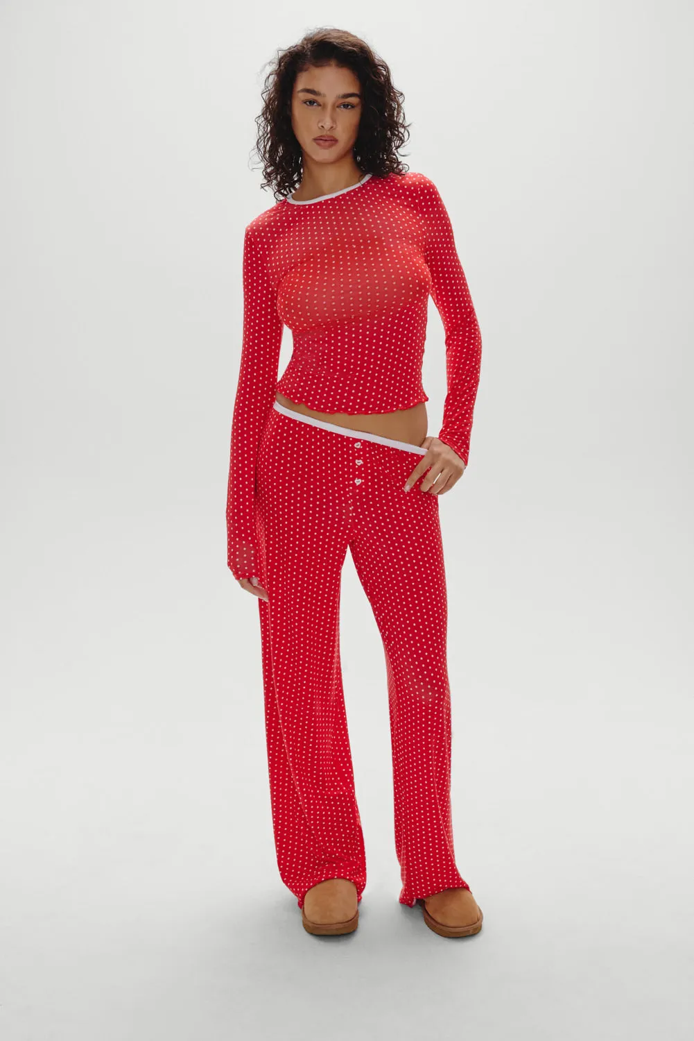 Joy Sleep Pants - Holiday Dot sold by Frankie's Bikinis product image thumbnail 5