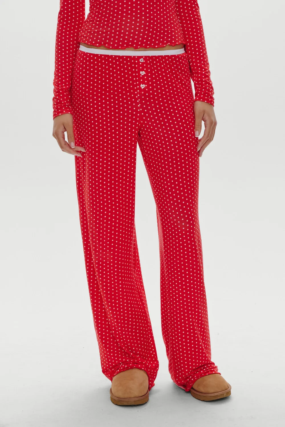 Joy Sleep Pants - Holiday Dot sold by Frankie's Bikinis product image thumbnail 2