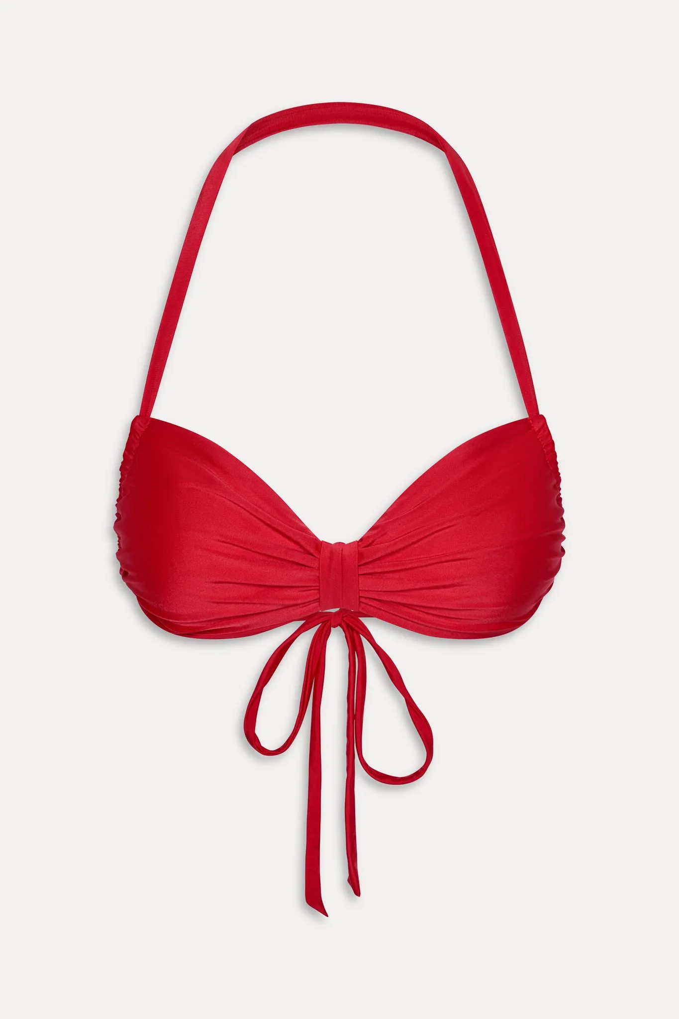 Reece Satin Halter Bikini Top - Lovebird sold by Frankie's Bikinis product image thumbnail 3