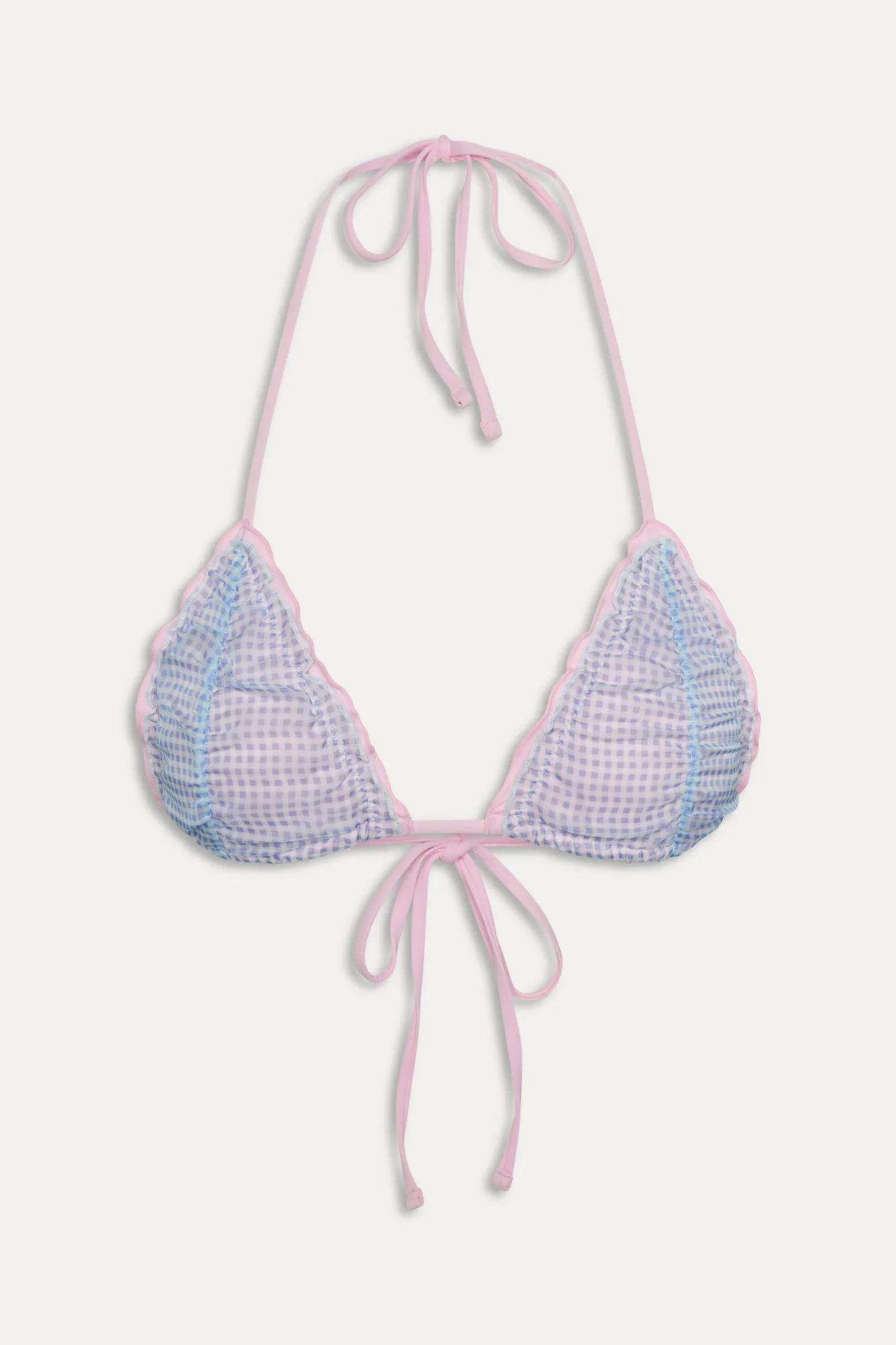 Isla Skimpy Gingham Bikini Top - Gingham Ribbon sold by Frankie's Bikinis product image thumbnail 3