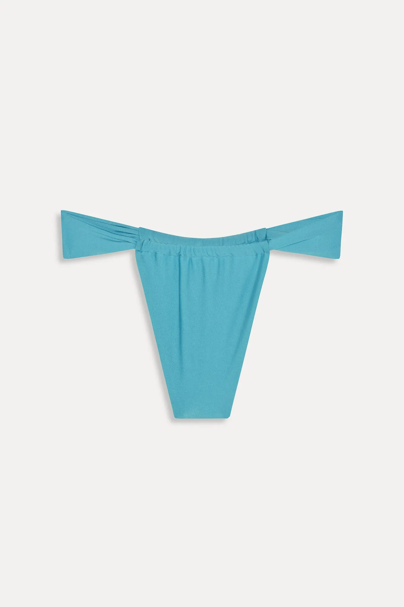Beckett Satin Micro Bikini Bottom - Cyan Shine sold by Frankie's Bikinis product image thumbnail 3