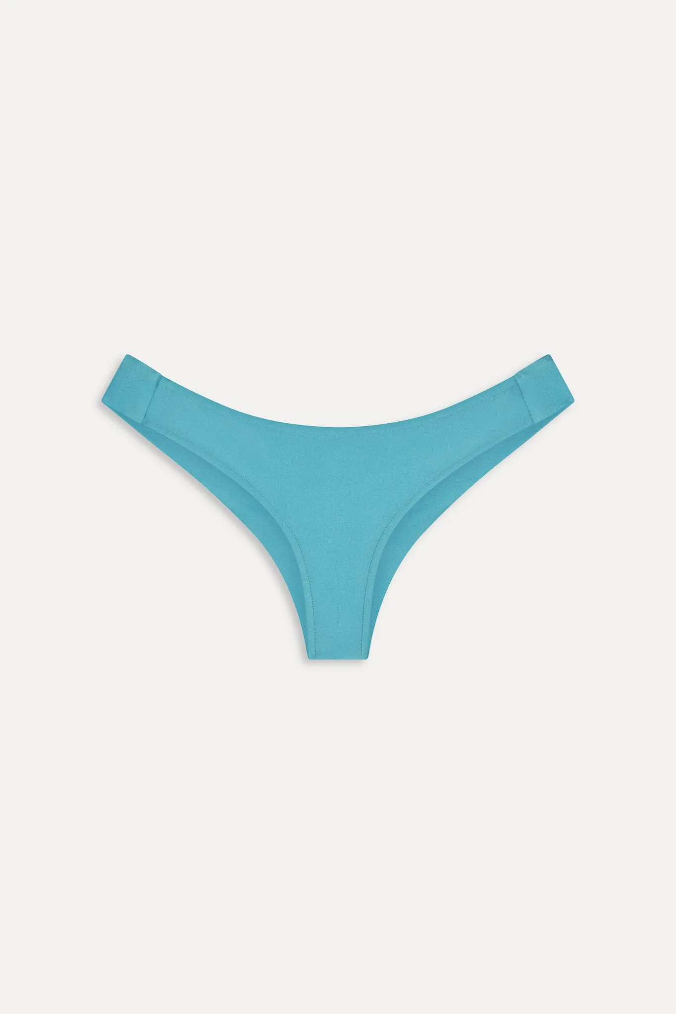 Marina Satin Cheeky Bikini Bottom - Cyan Shine sold by Frankie's Bikinis product image thumbnail 3