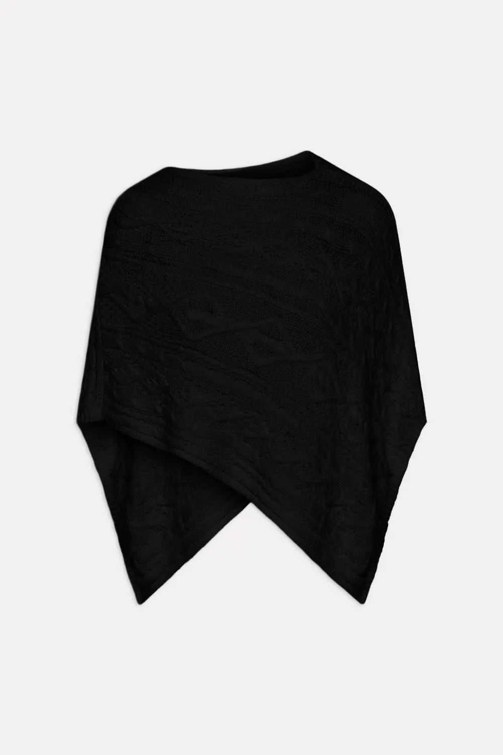 Aspen Cotton Knit Poncho - Black sold by Frankie's Bikinis product image thumbnail 3